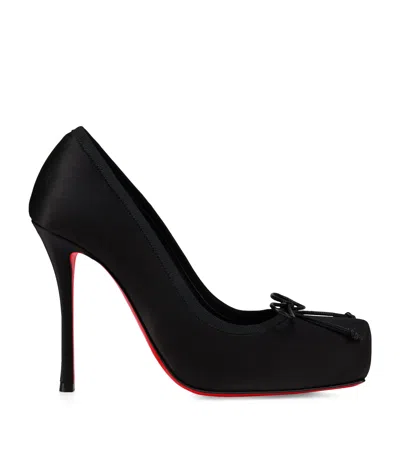 CHRISTIAN LOUBOUTIN CASSIA NODO LEATHER PUMPS 100