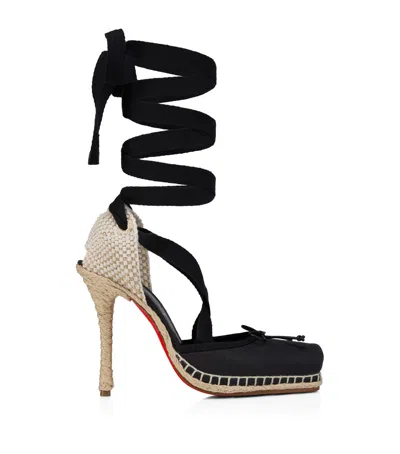 Christian Louboutin Cassiadrilla Espadrille Pumps 100 In Black