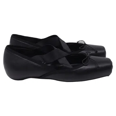 Christian Louboutin Cassiasticina Ballerinas In Black Leather In Multi