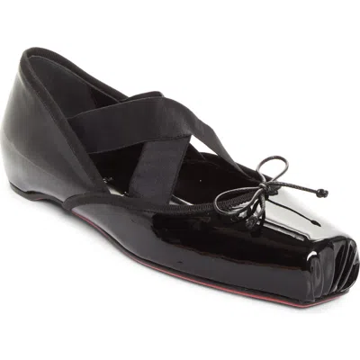 Christian Louboutin Cassiasticina Ballet Flat In Black