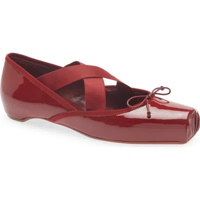 Christian Louboutin Cassiasticina Ballet Flat In Brown