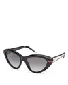 Christian Louboutin So Kate 55mm Gradient Cat Eye Sunglasses