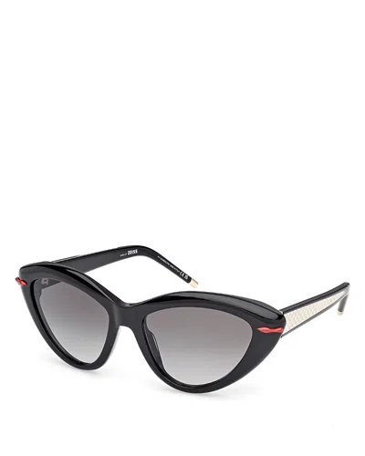 CHRISTIAN LOUBOUTIN CAT EYE SUNGLASSES, 56MM