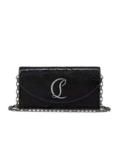 Christian Louboutin Loubi54 Chained Clutch Bag In Black