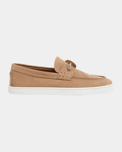 CHRISTIAN LOUBOUTIN CHAMBELIBOAT DONNA NUBUCK BOAT SHOES