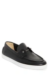 Christian Louboutin Mens Chambeliboat Leather Low-top Boat Shoes Blac In Black