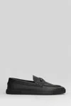 Christian Louboutin Chambeliboat Leather Slip-on Shoes In Black