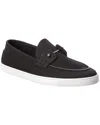 Christian Louboutin Chambeliboat Leather Boat Shoe In Black