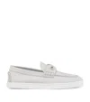 Christian Louboutin Chambeliboat Donna Nubuck Boat Shoes In Beige