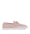 Christian Louboutin Womens Vintage Rose Chambeliboat Leather Boat Shoes Eur 37 / 4 Uk In Pink