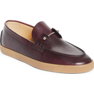 Christian Louboutin Chambeliboat Loafer In Burgundy