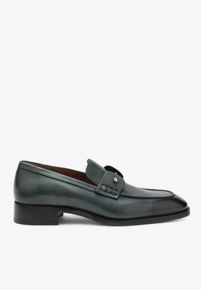Christian Louboutin Chambelimoc Leather Loafers