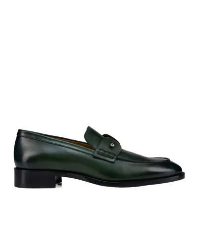 CHRISTIAN LOUBOUTIN CHAMBELIMOC LOAFER IN TROPICAL COLOURED LEATHER