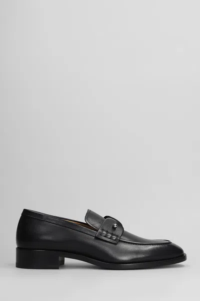 Christian Louboutin Chambelimoc Loafers In Black Leather