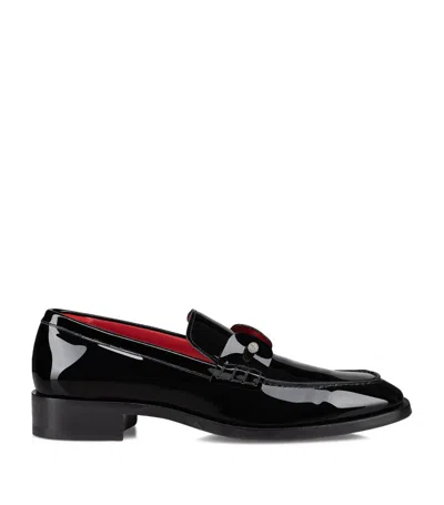 Christian Louboutin Chambelimoc Night Strass Calfskin Loafers In Multi