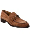 Christian Louboutin Chambelimoc Suede Loafer In Brown