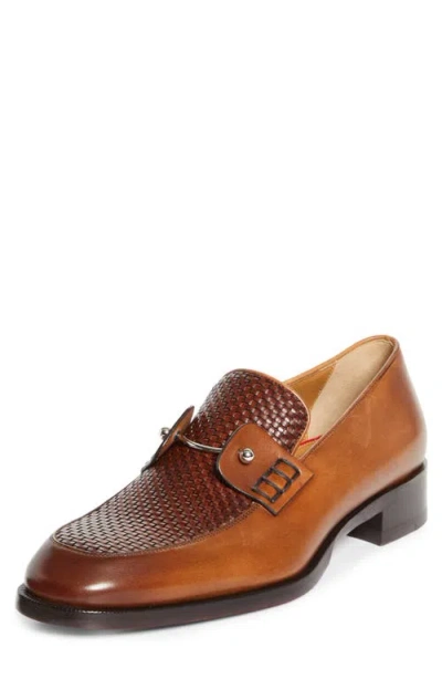 Christian Louboutin Chambelimoc Woven Loafer In Multi