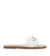 Christian Louboutin Chambelimule Donna Leather Mules In White