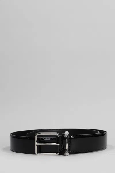 Christian Louboutin Chambeliss Belts In Black Patent Leather