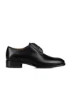 Christian Louboutin Mens Black Chambeliss Leather Derby Shoes Eur 41 / 7 Uk In Black