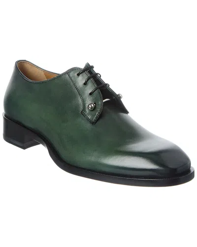Christian Louboutin Chambeliss Leather Oxford In Green