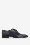Christian Louboutin Men's Chambeliss Leather Derby Shoes In Ebony