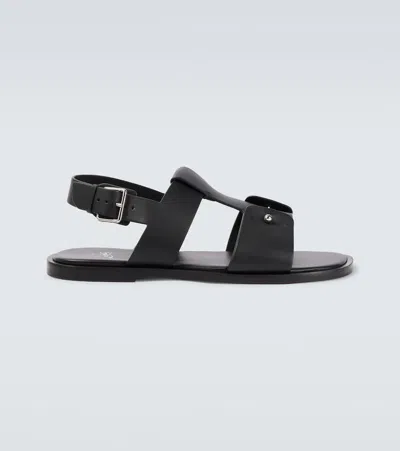 Christian Louboutin Chambellis Leather Sandals In Black
