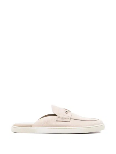 Christian Louboutin Chanme Leather Slippers In Multi