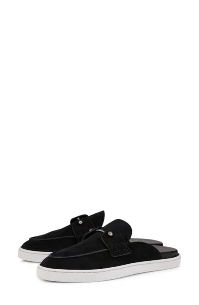 Christian Louboutin Chanme Sneaker Loafer Mule In Black