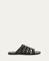 Christian Louboutin Studded Studs Strappy Leather Sandals