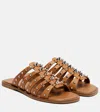 Christian Louboutin Charja Spike Leather Sandal