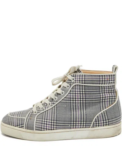 Pre-owned Christian Louboutin Checked Sneakers
