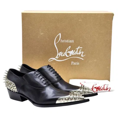 Pre-owned Christian Louboutin Cheliviss Meteor Leather Oxford Shoes Eu 40.5 Us 7.5 - Nwb In Brown