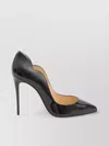 Christian Louboutin Hot Chick Black Patent Leather Pumps In Gray