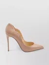 Christian Louboutin Chic 100 Pointed Stiletto Pumps In Neutral