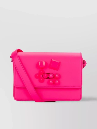 Christian Louboutin Chic Cross-body With Chain Strap And Embellishments In Pink