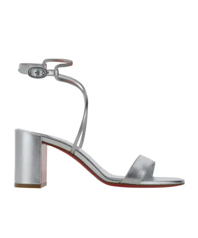 Christian Louboutin Choca Girl 70mm Sandals In Gray