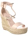 Christian Louboutin Chocazeppa Spikes 120 Espadrille Wedges In White
