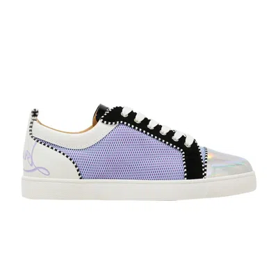 Pre-owned Christian Louboutin Fun Louis Junior Flat 'version Multi' | Silver | Men's Size