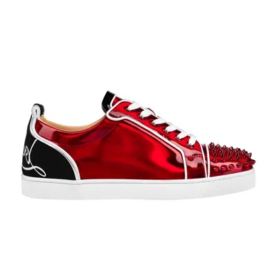 Pre-owned Christian Louboutin Fun Louis Junior Spikes Flat 'version Loubi' | Red | Men's S