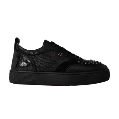 Pre-owned Christian Louboutin Happyrui Spikes Flat 'version Black' | Men's Size 45