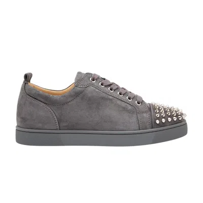 Pre-owned Christian Louboutin Junior Flat Spikes 'grey' | Men's Size 43 In Gray