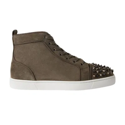 Pre-owned Christian Louboutin Lou Spikes Orlato Flat 'silex' | Green | Men's Size 40