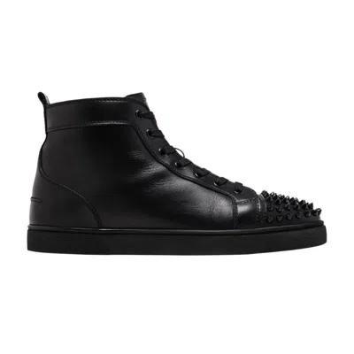 Pre-owned Christian Louboutin Louis Flat Calf Spikes 'black' | Men's Size 39