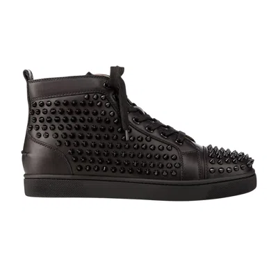 Pre-owned Christian Louboutin Louis Flat Calf Spikes 'black' | Men's Size 45