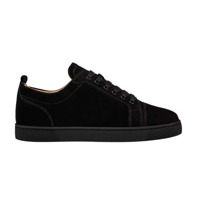 Pre-owned Christian Louboutin Louis Junior Flat 'black Suede' | Men's Size 41
