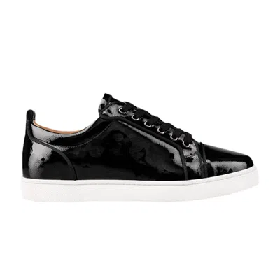 Pre-owned Christian Louboutin Louis Junior Orlato Flat 'black Patent' | Men's Size 39
