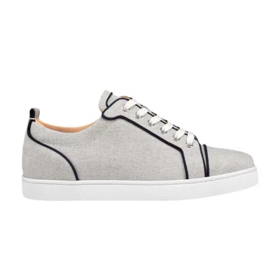 Pre-owned Christian Louboutin Louis Junior Orlato Low 'marine Calce' | Grey | Men's Size 4