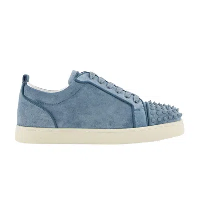 Pre-owned Christian Louboutin Louis Junior Spikes Orlato 'titan' | Blue | Men's Size 11.5