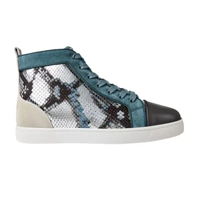 Pre-owned Christian Louboutin Louis Orlato Flat High 'amazonia Metallic' | Black | Men's S